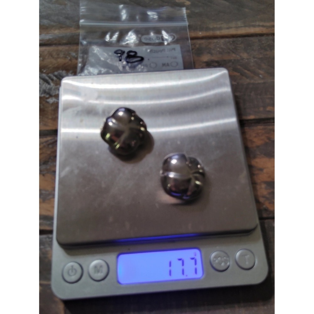 Zina 925 Domed Swirl Clip On Earrings 17.7g Sterling Silver Fine Jewelry Womens